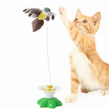 Mačka Teaser Igrača | 360 Stopinj Vrtljiv Smešno Hišne Potrebščine Hummingbird Obliko Električni Interaktivna Igrača | Jjeza Igrača, Luštna, Lepa Ca